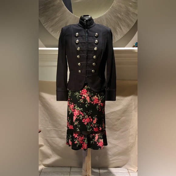 INC International Concepts Jackets & Blazers - INC military style jacket, Black, size small, soft/stretchy fabric, EUC